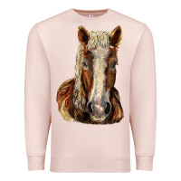 Pale Pink Belgian Horse Premium Sweatshirt - LillyAllenDesigns