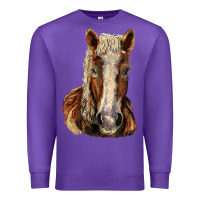 Purple Belgian Horse Premium Sweatshirt - LillyAllenDesigns
