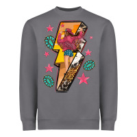 Storm cowgirl with lightning bolt Heavyweight Sweatshirt - texasbilliewilder