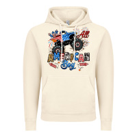 Vintage Artic fourth of july monster truck all american boy Vintage Hoodie - RanaPortraitStore