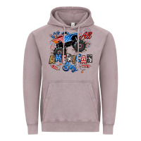 Vintage Zinc fourth of july monster truck all american boy Vintage Hoodie - RanaPortraitStore