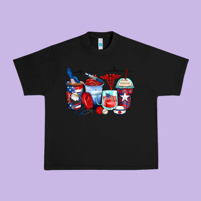 American Nurse Coffee Cups Urban Heavy Tee Designed By Zillion Design Studio