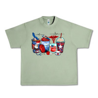 Oil Green American nurse coffee cups Urban Heavy Tee - Zillion Design Studio