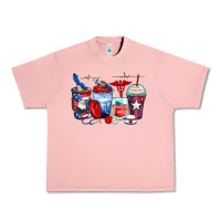 Salmon American nurse coffee cups Urban Heavy Tee - Zillion Design Studio