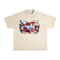Sandshell American nurse coffee cups Urban Heavy Tee - Zillion Design Studio