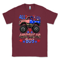 Burgundy all american boy Classic Tee - HRA Design Shop