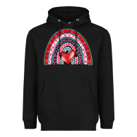 Black valentine's day rainbow Heavyweight Hoodie - BarkalooDesign