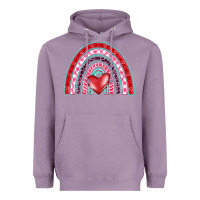 Lavender valentine's day rainbow Heavyweight Hoodie - BarkalooDesign