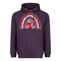 Plum valentine's day rainbow Heavyweight Hoodie - BarkalooDesign