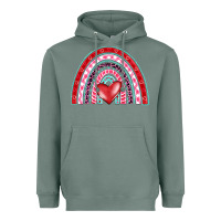 Sage valentine's day rainbow Heavyweight Hoodie - BarkalooDesign