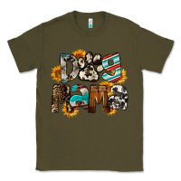 Army Green Dog Mama Classic Tee - FaDigitalArtStudio