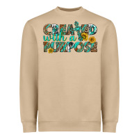 Mushroom created with a purpose Heavyweight Sweatshirt - texasbilliewilder