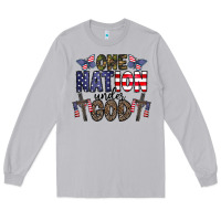 Moon Dust one nation under god Long Sleeve Tee - CowhideDigitalArt