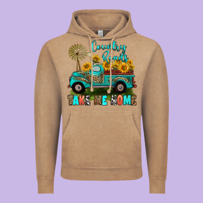 Vintage Hoodie country roads take me home