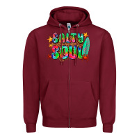 Burgundy salty soul Zipper Hoodie - AdoDesignShop