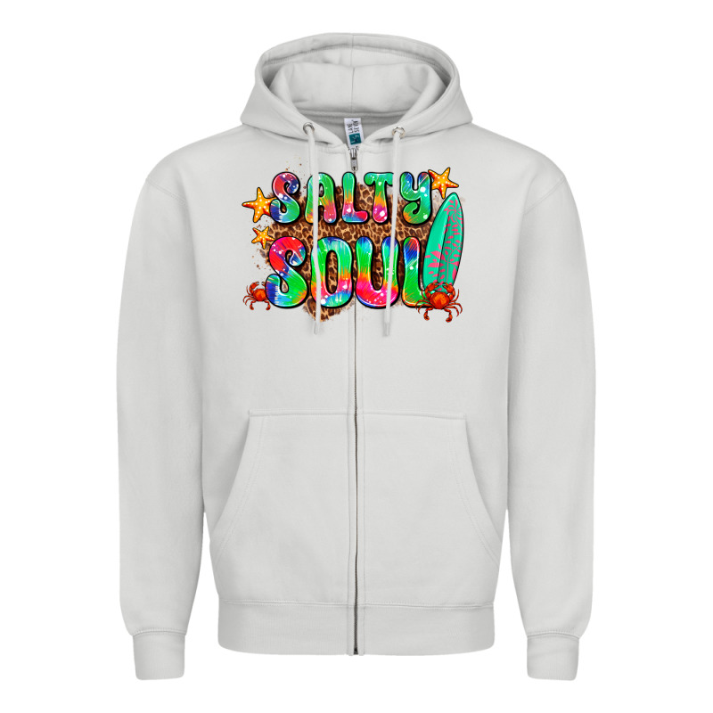 Salty Soul Zipper Hoodie by AdoDesignShop | Teevron