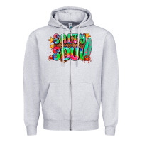Heather Grey salty soul Zipper Hoodie - AdoDesignShop