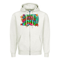 Oatmeal Heather salty soul Zipper Hoodie - AdoDesignShop