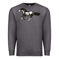 Charcoal Heather American Paint Horse Premium Sweatshirt - LillyAllenDesigns