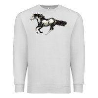 Dove Grey American Paint Horse Premium Sweatshirt - LillyAllenDesigns