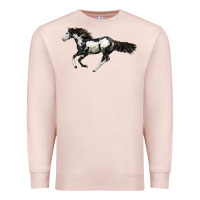 Pale Pink American Paint Horse Premium Sweatshirt - LillyAllenDesigns