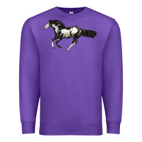 Purple American Paint Horse Premium Sweatshirt - LillyAllenDesigns