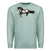 Seafoam American Paint Horse Premium Sweatshirt - LillyAllenDesigns