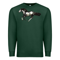 Sports Green American Paint Horse Premium Sweatshirt - LillyAllenDesigns