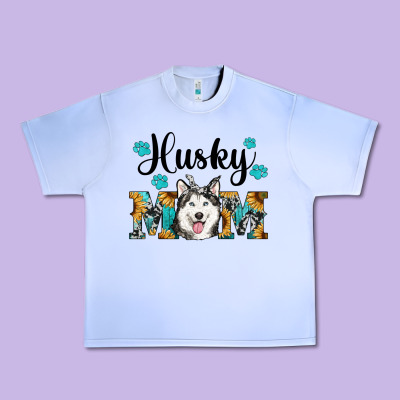 Husky Mom Western Urban Heavy Tee Designed By Ranaportraitstore