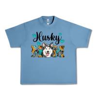 Pebble Blue husky mom western Urban Heavy Tee - RanaPortraitStore