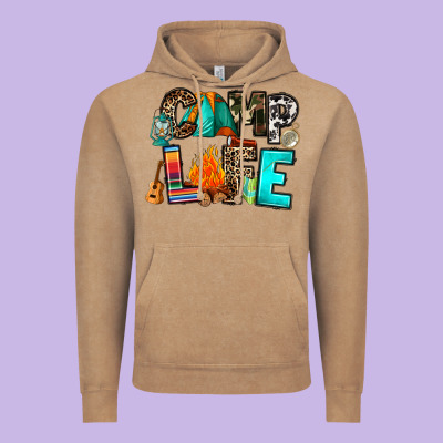 Vintage Hoodie camp life