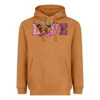 Meerkat valentine's day love highland cow Heavyweight Hoodie - BarkalooDesign