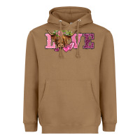 Toasted Coconut valentine's day love highland cow Heavyweight Hoodie - BarkalooDesign