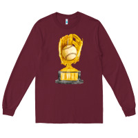 Burgundy baseball throphy cup fa element Long Sleeve Tee - FaDigitalArtStudio