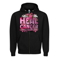 Black heal cancer for nothing is impossible with god luk Zipper Hoodie - Artiststas