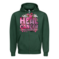 Sports Green heal cancer for nothing is impossible with god luk Zipper Hoodie - Artiststas