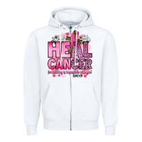 White heal cancer for nothing is impossible with god luk Zipper Hoodie - Artiststas