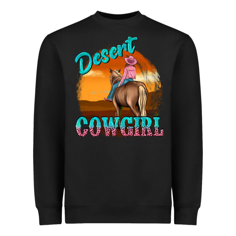 Desert Cowgirl Heavyweight Sweatshirt by texasbilliewilder | Teevron