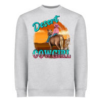 Heather Grey desert cowgirl Heavyweight Sweatshirt - texasbilliewilder