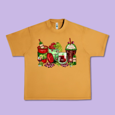 Wine Coffee Cups Urban Heavy Tee Designed By Zillion Design Studio