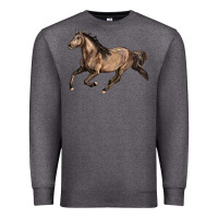 Charcoal Heather Missouri Fox Trotter horse Premium Sweatshirt - LillyAllenDesigns