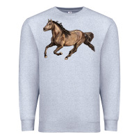 Heather Grey Missouri Fox Trotter horse Premium Sweatshirt - LillyAllenDesigns