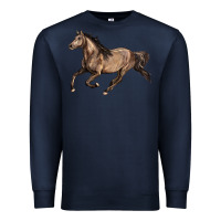 Navy Missouri Fox Trotter horse Premium Sweatshirt - LillyAllenDesigns