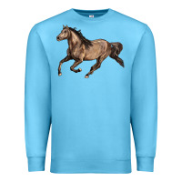 Ocean Blue Missouri Fox Trotter horse Premium Sweatshirt - LillyAllenDesigns