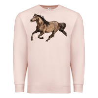 Pale Pink Missouri Fox Trotter horse Premium Sweatshirt - LillyAllenDesigns