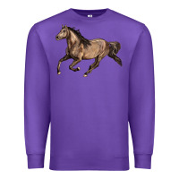 Purple Missouri Fox Trotter horse Premium Sweatshirt - LillyAllenDesigns
