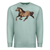 Seafoam Missouri Fox Trotter horse Premium Sweatshirt - LillyAllenDesigns