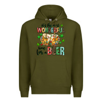 Army Green its the most wonderful time for a year Premium Hoodie - MaliasSmallBusiness