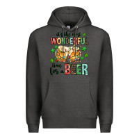 Charcoal Heather its the most wonderful time for a year Premium Hoodie - MaliasSmallBusiness