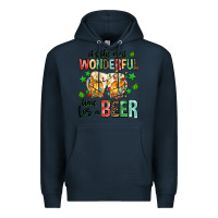 Navy its the most wonderful time for a year Premium Hoodie - MaliasSmallBusiness